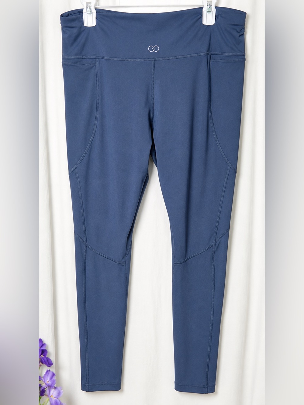 CALIA by Carrie Underwood High Waist Women's Blue Crop Leggings Size XL - Picture 4 of 8
